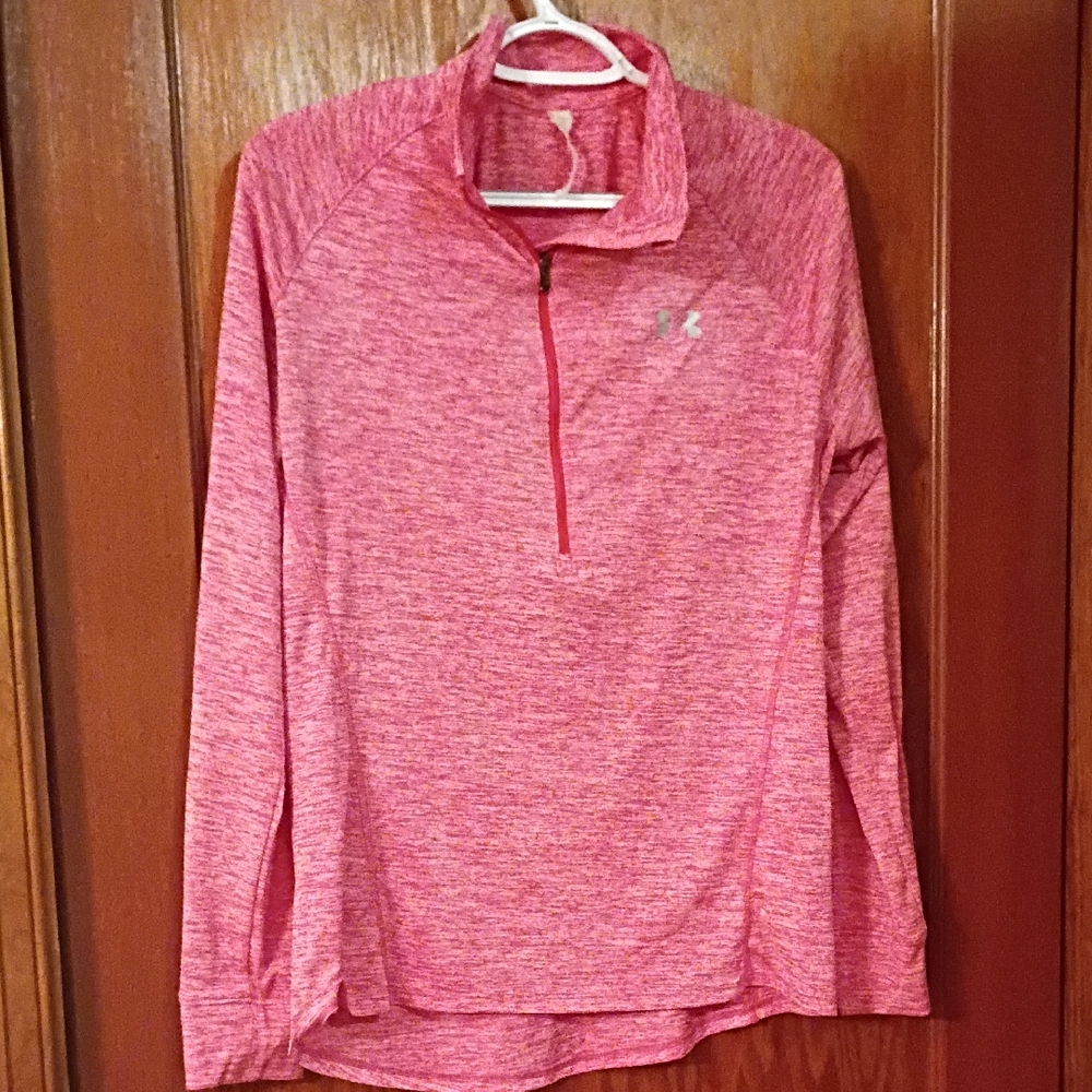 Pink Quarter-Zip Pullover